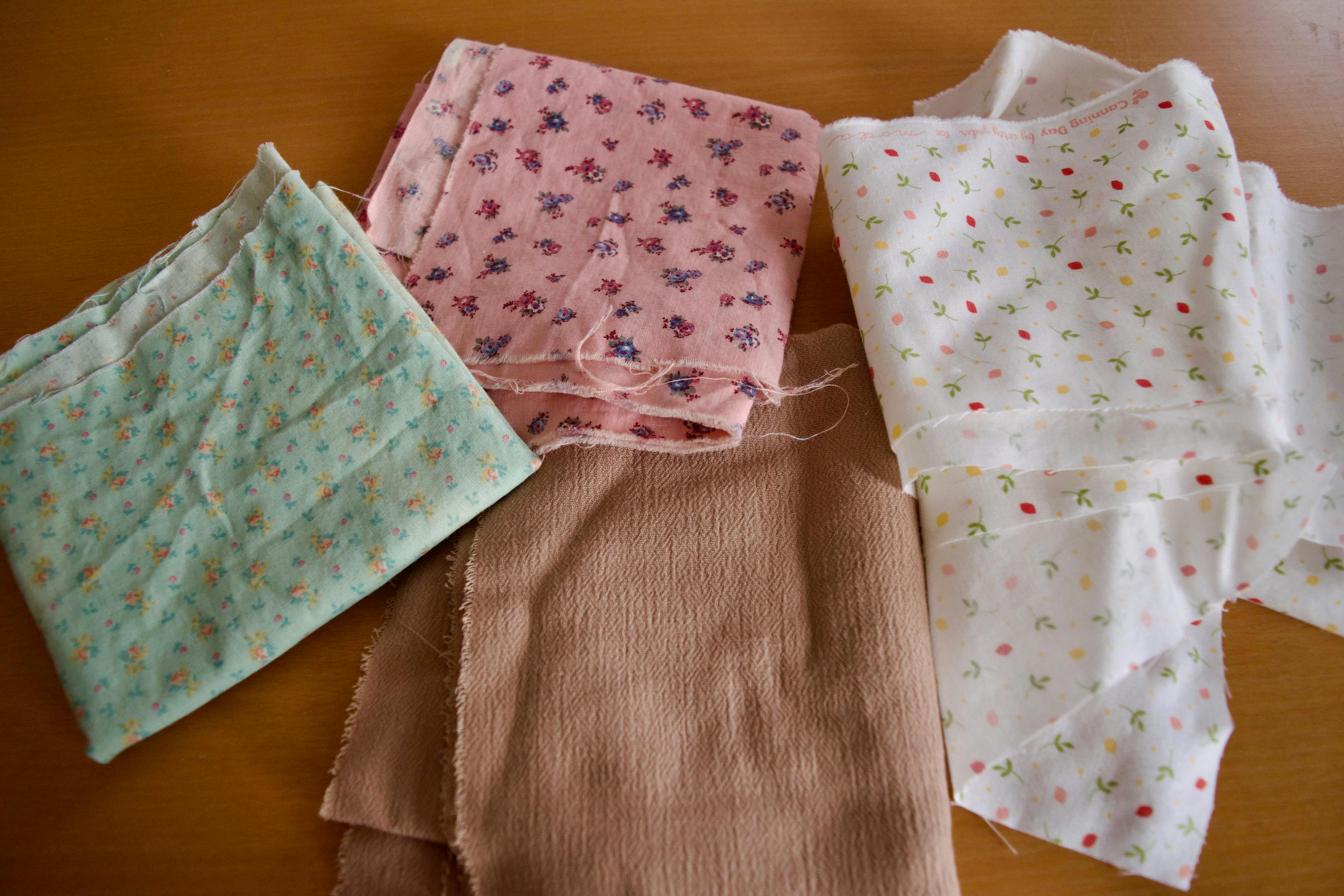 The four chosen fabrics.