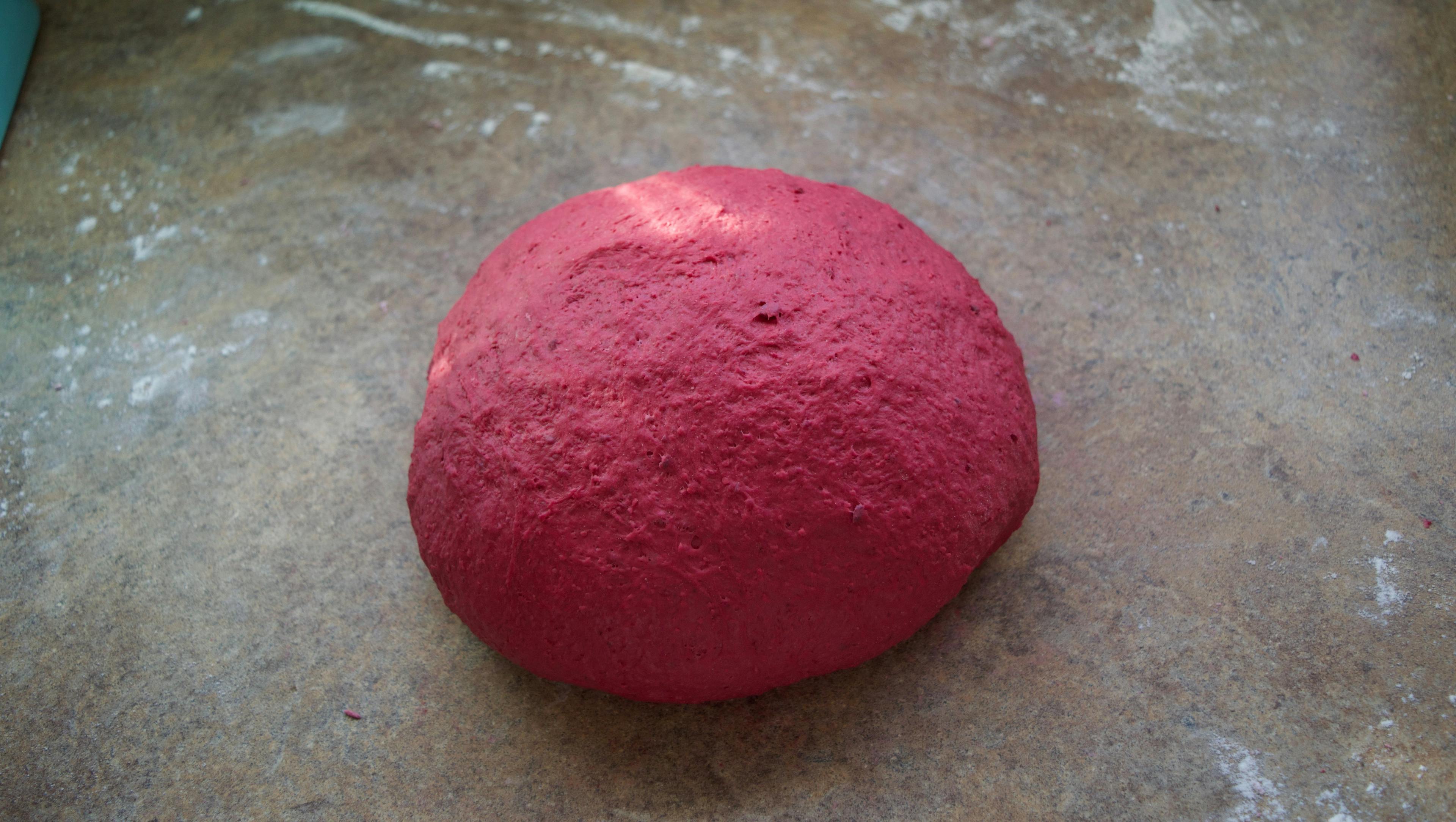 Dough for the beet bread