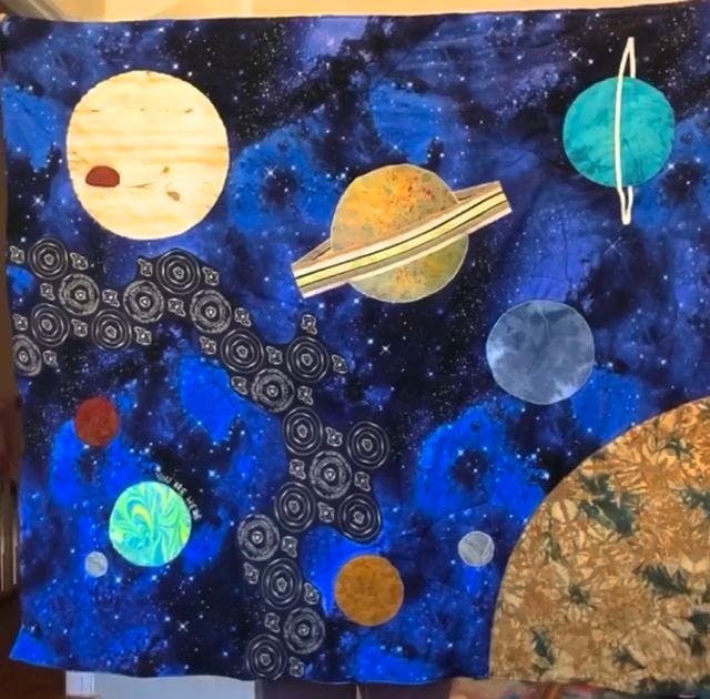 A quilt of our solar system.