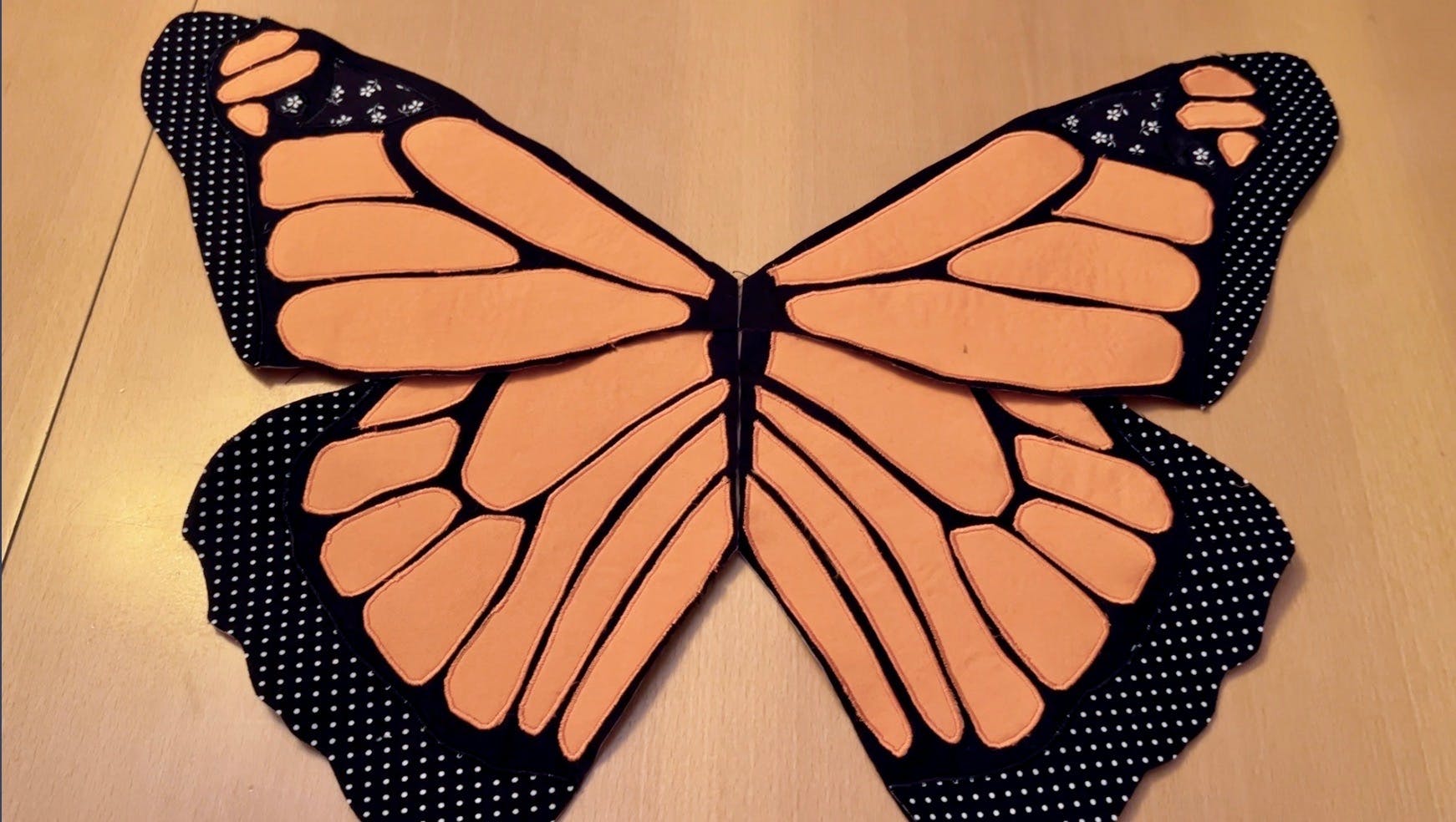 The completed butterfly.
